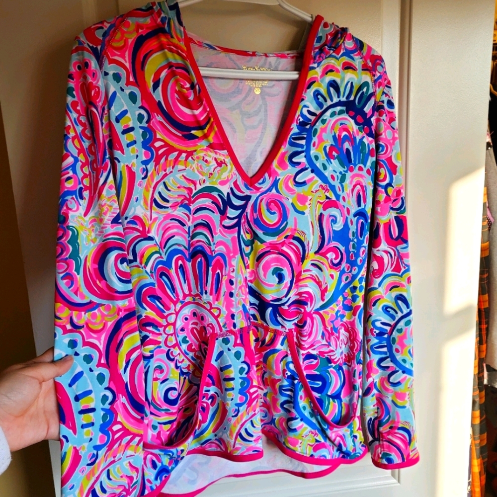 Lilly Pulitzer Luxletic Multi Colored Sweatshirt